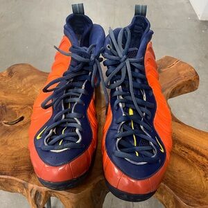 Nike Foamposite Orange and Blue